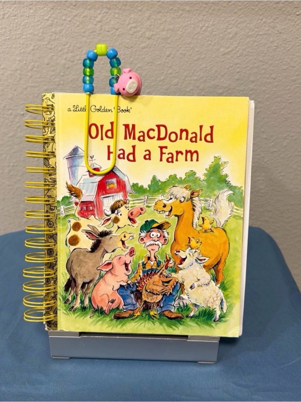 Handmade Little Golden Book Old MacDonald Had a Farm Journal / Junk Journal